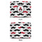 Mustache Print 12" Drum Lampshade - APPROVAL (Fabric)