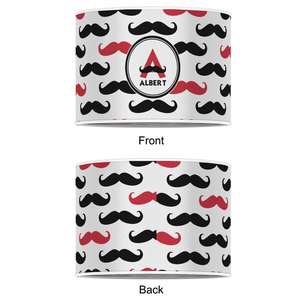 Mustache Print 12" Drum Lampshade - APPROVAL (Poly Film)