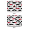 Mustache Print 12" Drum Lampshade - APPROVAL (Poly Film)