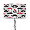 Mustache Print 12" Drum Lamp Shade - Fabric (Personalized)