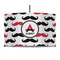 Mustache Print 12" Drum Pendant Lamp - Fabric (Personalized)