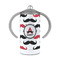 Mustache Print 12 oz Stainless Steel Sippy Cups - FRONT