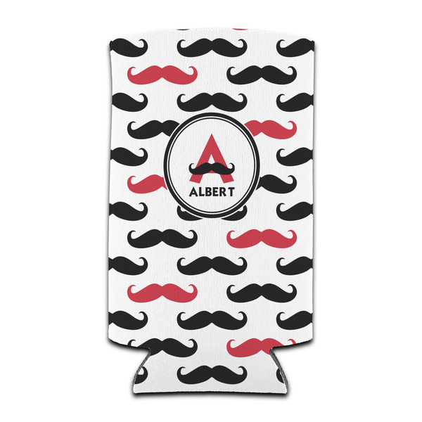 Custom Mustache Print Can Cooler (tall 12 oz) (Personalized)