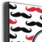 Mustache Print 12x12 Wood Print - Closeup