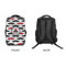 Mustache Print 15" Backpack - APPROVAL