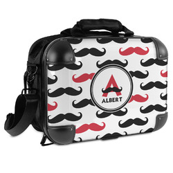 Mustache Print Hard Shell Briefcase (Personalized)