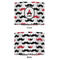 Mustache Print 16" Drum Lampshade - APPROVAL (Fabric)