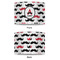 Mustache Print 16" Drum Lampshade - APPROVAL (Poly Film)