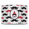 Mustache Print 16" Drum Lampshade - FRONT (Poly Film)