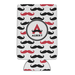 Mustache Print Can Cooler (16 oz) (Personalized)