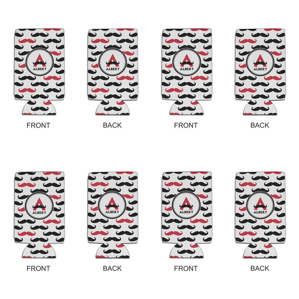 Mustache Print 16oz Can Sleeve - Set of 4 - APPROVAL