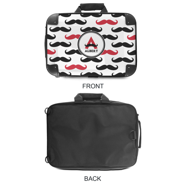 Mustache Print 18" Laptop Briefcase - APPROVAL