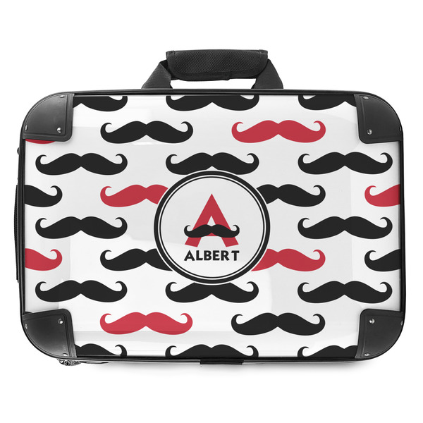 Custom Mustache Print Hard Shell Briefcase - 18" (Personalized)