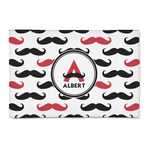Mustache Print 2' x 3' Patio Rug (Personalized)
