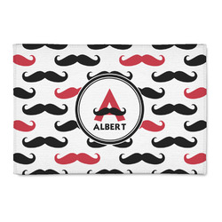 Mustache Print Patio Rug (Personalized)