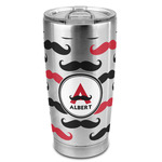 Mustache Print 20oz Stainless Steel Double Wall Tumbler - Full Print (Personalized)
