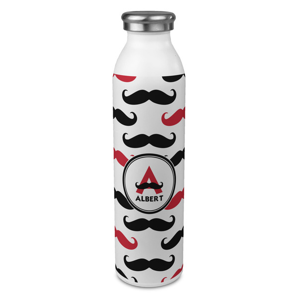 Custom Mustache Print 20oz Stainless Steel Water Bottle - Full Print (Personalized)