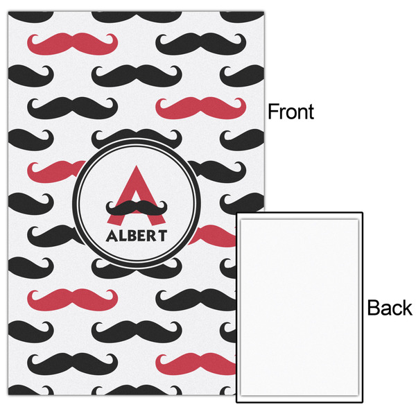 Mustache Print 20x30 - Matte Poster - Front & Back