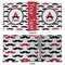 Mustache Print 3 Ring Binders - Full Wrap - 2" - APPROVAL