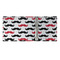 Mustache Print 3 Ring Binders - Full Wrap - 2" - OPEN INSIDE