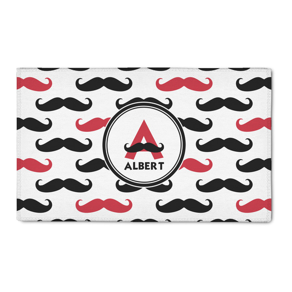 Custom Mustache Print 3' x 5' Indoor Area Rug (Personalized)