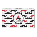 Mustache Print 3' x 5' Patio Rug (Personalized)