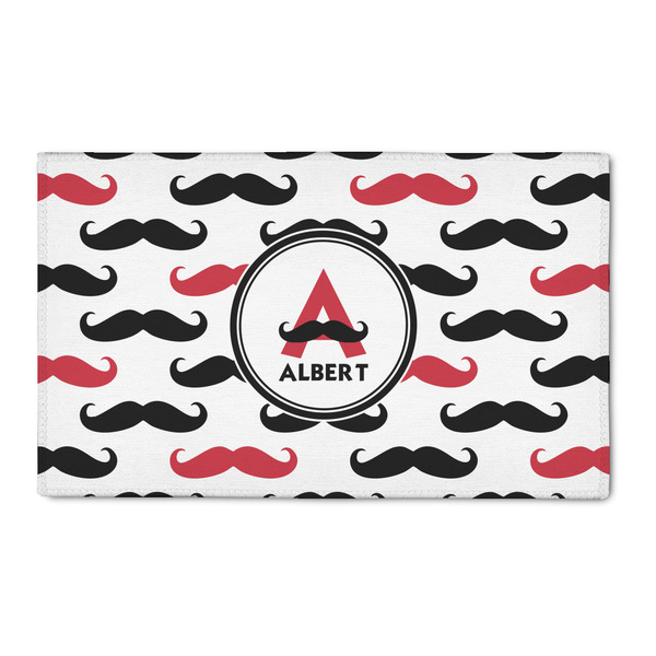 Custom Mustache Print 3' x 5' Patio Rug (Personalized)
