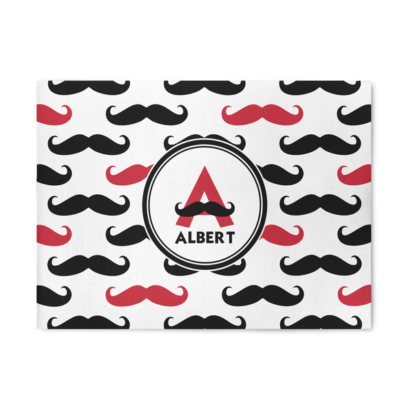 Custom Mustache Print 5' x 7' Indoor Area Rug (Personalized)