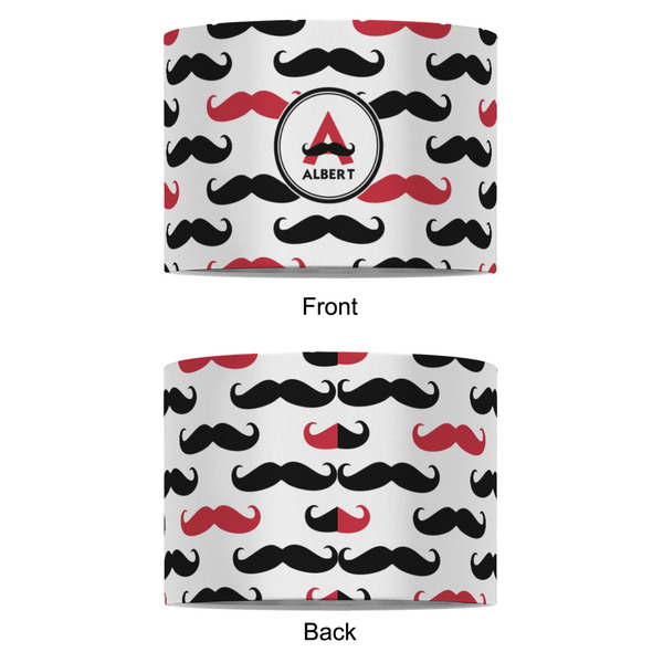 Mustache Print 8" Drum Lampshade - APPROVAL (Fabric)