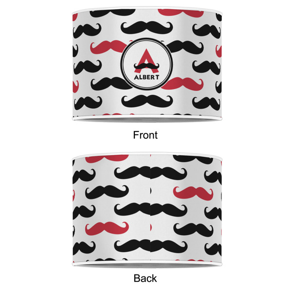 Mustache Print 8" Drum Lampshade - APPROVAL (Poly Film)
