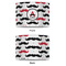 Mustache Print 8" Drum Lampshade - APPROVAL (Poly Film)