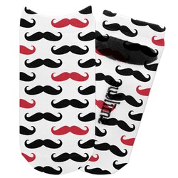 Mustache Print Adult Ankle Socks (Personalized)