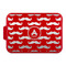 Mustache Print Aluminum Baking Pan with Red Lid (Personalized)