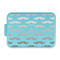 Mustache Print Aluminum Baking Pan with Teal Lid (Personalized)