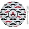Mustache Print Appetizer / Dessert Plate