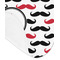 Mustache Print Baby Bib - AFT detail