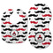 Mustache Print Baby Bib & Burp Set - Approval (new bib & burp)