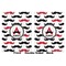 Mustache Print Baby Blanket (Double Sided - Printed Front and Back)