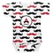 Mustache Print Baby Bodysuit 3-6