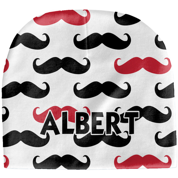Custom Mustache Print Baby Hat (Beanie) (Personalized)