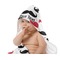 Mustache Print Baby Hooded Towel on Child
