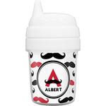 Mustache Print Baby Sippy Cup (Personalized)