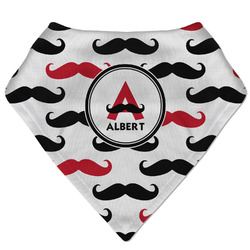 Mustache Print Bandana Bib (Personalized)