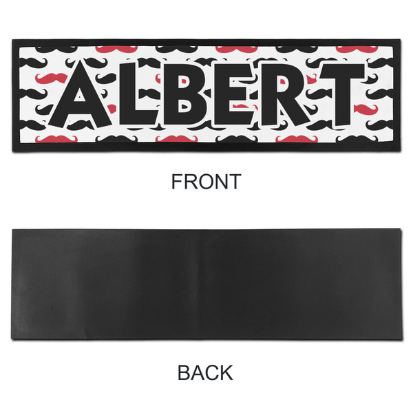 Mustache Print Bar Mat - Large - APPROVAL