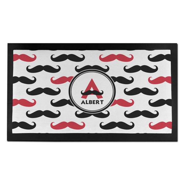 Custom Mustache Print Bar Mat - Small (Personalized)