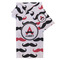Mustache Print Bath Towel Set - 3 Pcs (Personalized)