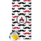 Mustache Print Beach Towel (Personalized)