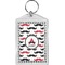 Mustache Print Bling Keychain (Personalized)