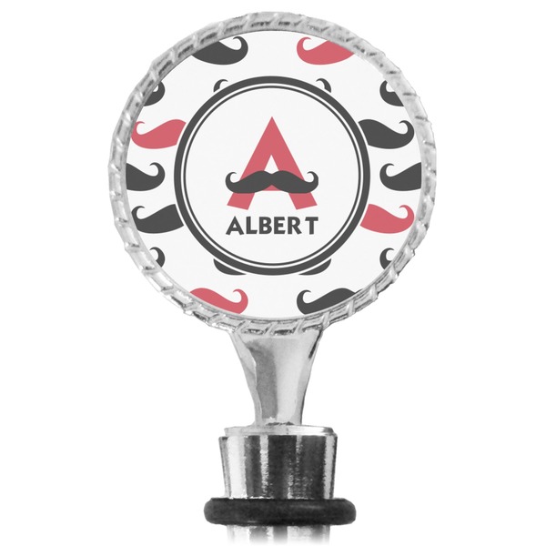 Mustache Print Bottle Stopper Main View