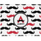 Mustache Print Burlap Placemat